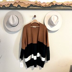 Haptics Chunky Colorblock Cardigan | Size 2X